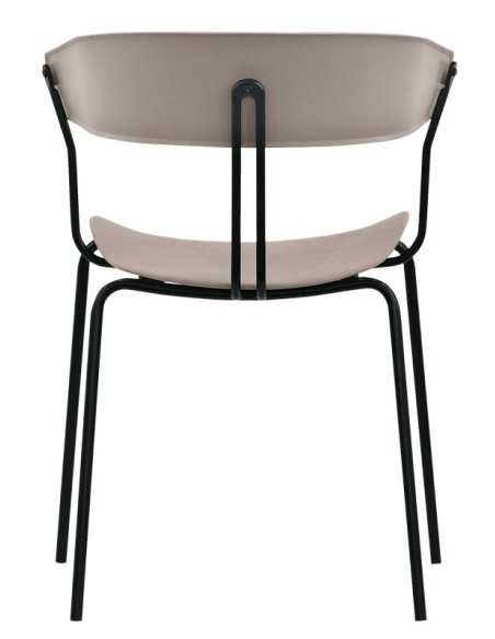 Sedia - ​Metallo verniciato - Polipropilene - cm 41 x 43 x 77 h