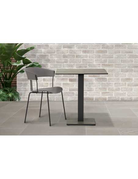 Sedia - ​Metallo verniciato - Polipropilene - cm 41 x 43 x 77 h