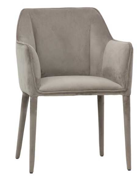 Silla - Metal - Acolchado - cubierta de terciopelo - cm 46 x 46 x 86 h