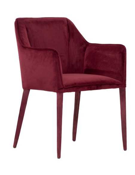 Chair - Metal - Padded - Velvet cover - cm 46 x 46 x 86 h