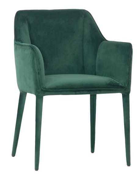 Sedia - Metallo - Imbottita - Rivestimento in velluto - cm 46 x 46 x 86 h