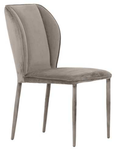 Chair - Metal - Padded - Velvet cover - cm 45 x...