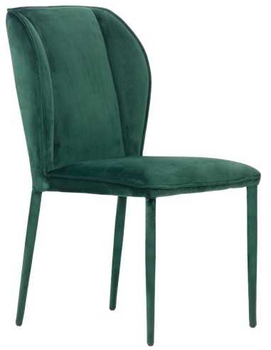 Chair - Metal - Padded - Velvet cover - cm 45 x...