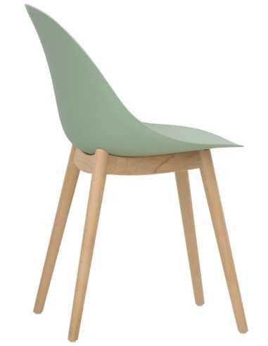 Chair - Beech wood - Polypropylene shell - cm...