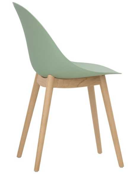 Chair - Beech wood - Polypropylene shell - cm 44 x 40 x 79 h