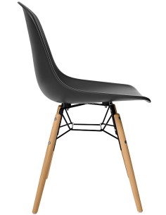 Silla - Madera de haya pintado y madera de metal - Concha... 2