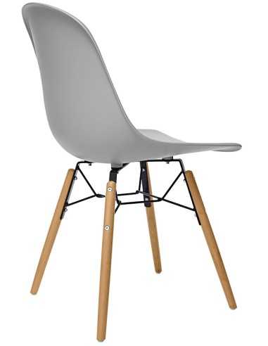 Chair - Painted beech and metal wood -...