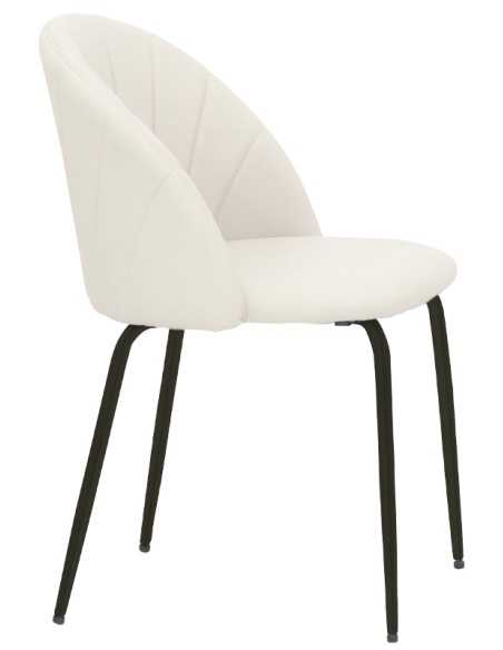 Sedia da interno - Rivestimento in ecopelle - cm 44 x 43 x 78 h