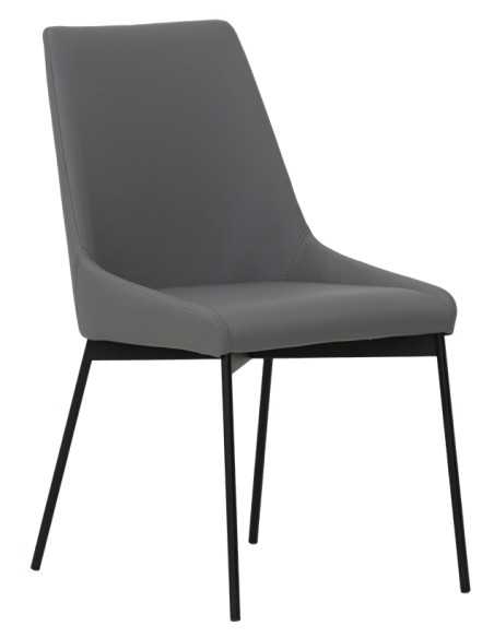 Chair - Painted metal - Seat and back upholstered - cm 45 x 45 x 86 h