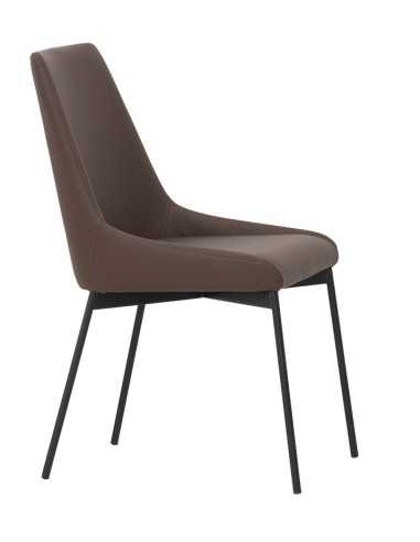 Chair - Painted metal - Seat and back...