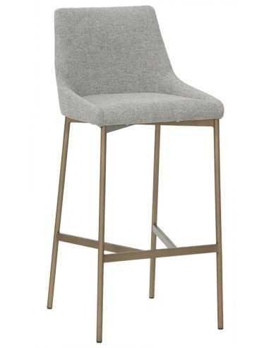 Taburete de metal - Asiento y trasero acolchado...