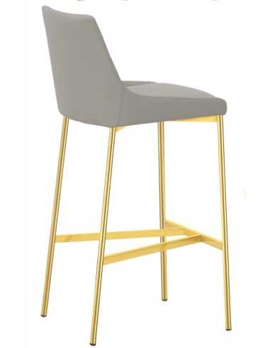 Taburete de metal - Asiento y trasero acolchado...