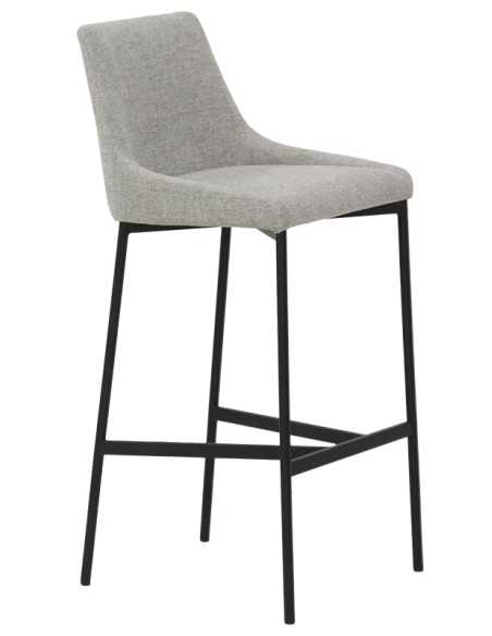 Taburete - Metal pintado - Asiento y acolchado de nuevo - cm 40 x 40 x 102 h