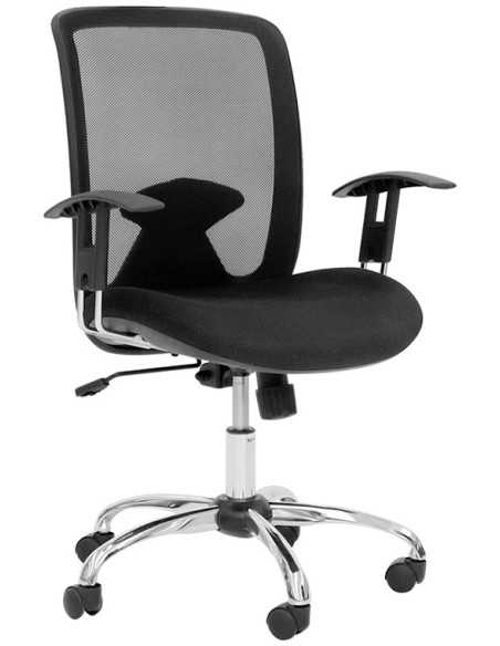 Silla de oficina - Nylon - Asiento de tela - cm 51.5 x 50 x 98.5/90 h