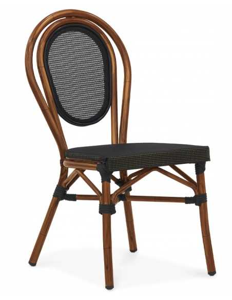 Silla - aluminio pintado - Tejido textil - cm 39 x 42 x 88 h