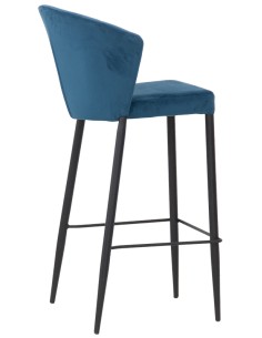 Sgabello - Metallo verniciato - Rivestimento in velluto -...