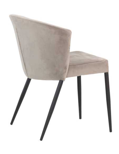 Silla - Metal pintado - Revestimiento de terciopelo - cm 44 x 44 x 81 h