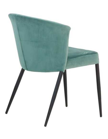 Silla - Metal pintado - Revestimiento de terciopelo - cm 44 x 44 x 81 h