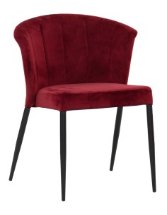 Silla - Metal pintado - Revestimiento de terciopelo - cm...