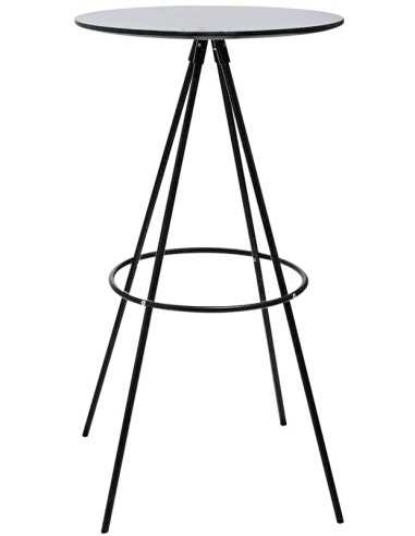 Tabla - Metal pintado - MDF superior - cm Ø 60...