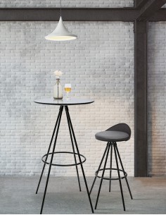 Taburete - Metal pintado - Asiento con cojín - cm 43 x 43... 2