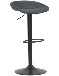 Stool - Painted metal - Padded seat - cm 40 x 36 x 68/88 h