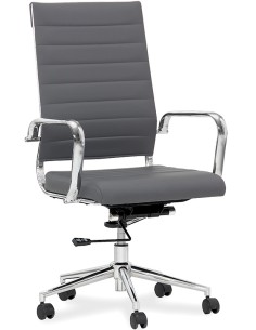 Silla de oficina - Chrome metal - asiento acolchado - cm... 2