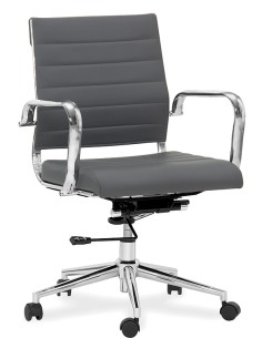 Silla de oficina - Chrome metal - asiento acolchado - cm... 2