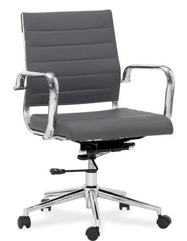 Silla de oficina - Chrome metal - asiento...