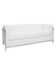 Sofa - Stainless steel - Eco-leather cover - cm 180 x 70... 2