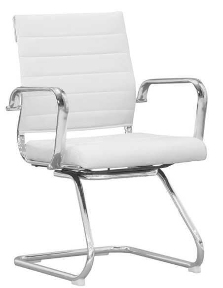 Office chair - Chrome metal - Padded seat - cm 51 x 45 x 87.5h