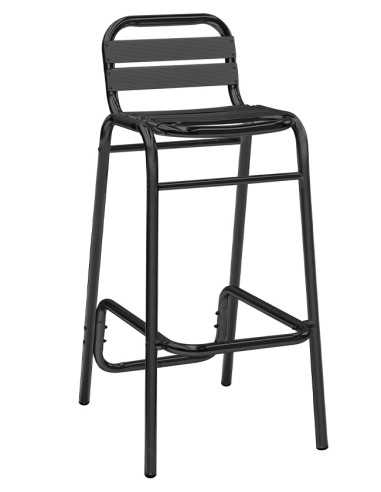 Sgabello - Struttura in alluminio verniciato -...