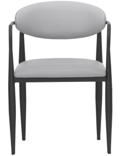 Silla - Metal pintado - Asiento y tapizado trasero - cm...