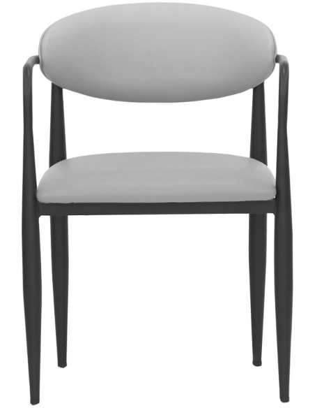 Chair - Painted metal - Seat and back upholstered - cm 47 x 47 x 76 h
