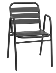 Sedia - Saldata in alluminio verniciato - cm 42 x 40 x 77 h