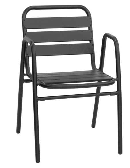 Sedia - Saldata in alluminio verniciato - cm 42 x 40 x 77 h