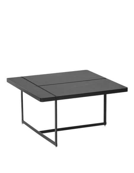 Table - Painted metal - Laminated top - cm 60 x 60 x 33 h