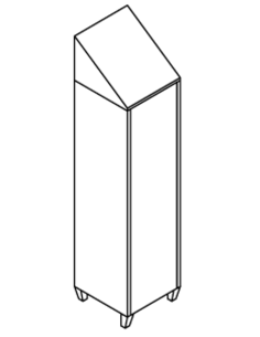 Armadio portascope - Interior - Slide and lock - cm 50 x... 2