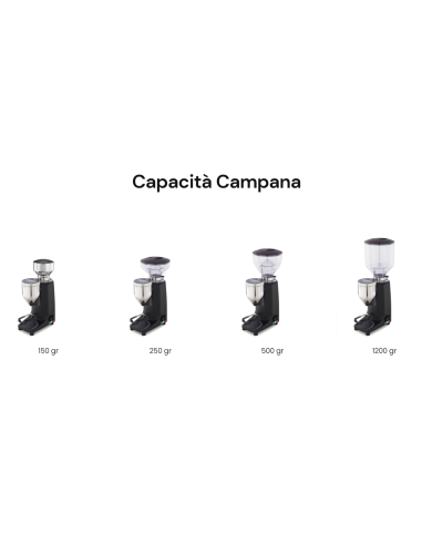 Macinacaffè temporizzato con campana 1200 gr...