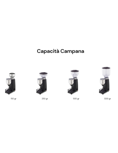 Macinacaffè temporizzato con campana 1200 gr per 1.5 kg al giorno