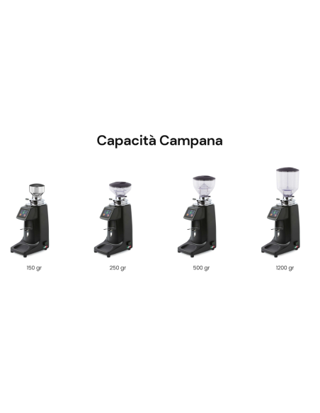 Touch coffee grinder with bell 1200 gr for 6 kg per day