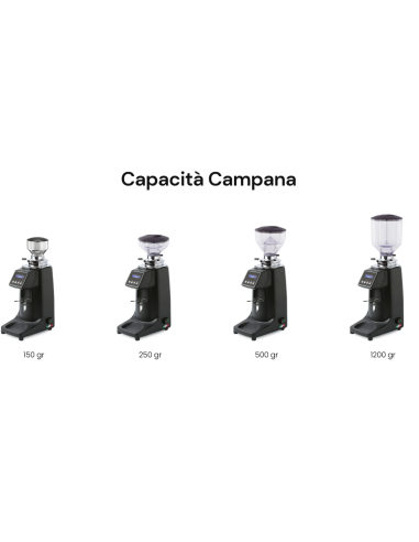 Macinacaffè istantaneo touch con campana 1200...