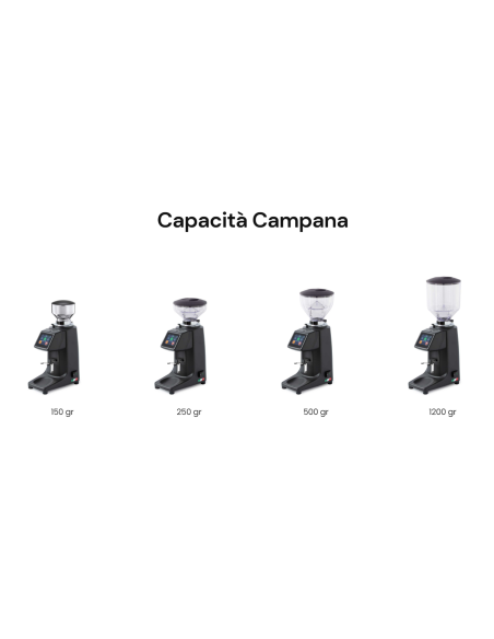 Molinillo de café Touch plus con campana 1200 gr para 3,5 kg al día