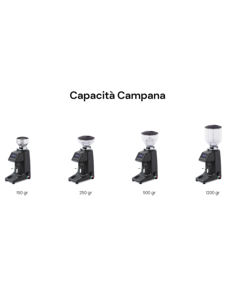 Molinillo de café Touch con cámara de 1200 g para 3,5 kg/día