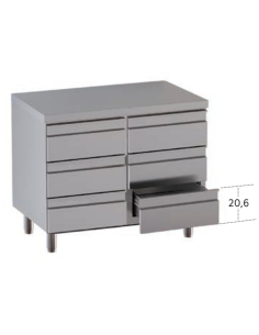Boxer - N.6 drawers - Depth 60 - cm 100 x 60 x 85 h 2