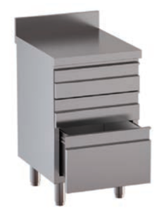 Boxer - N.2 drawers - Alzatina - Depth 60 - cm 50 x 60 x 85