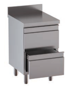 Cassettiera - N.2 cassetti - Alzatina - Profondità 70 -...