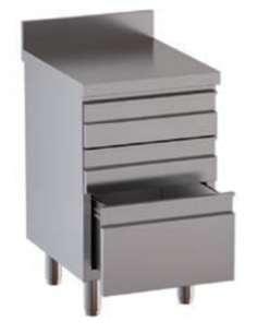 Cassettiera - Alzatina - N. 2 drawers - N.1 drawer - cm...