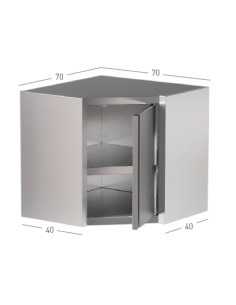 Hanging cabinet - Corner - With swinging door - shelf n.1... 2