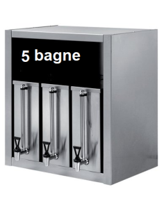 Portavasos - N.5 bagne - Dimensiones cm 100 x 40 x 66 h 2